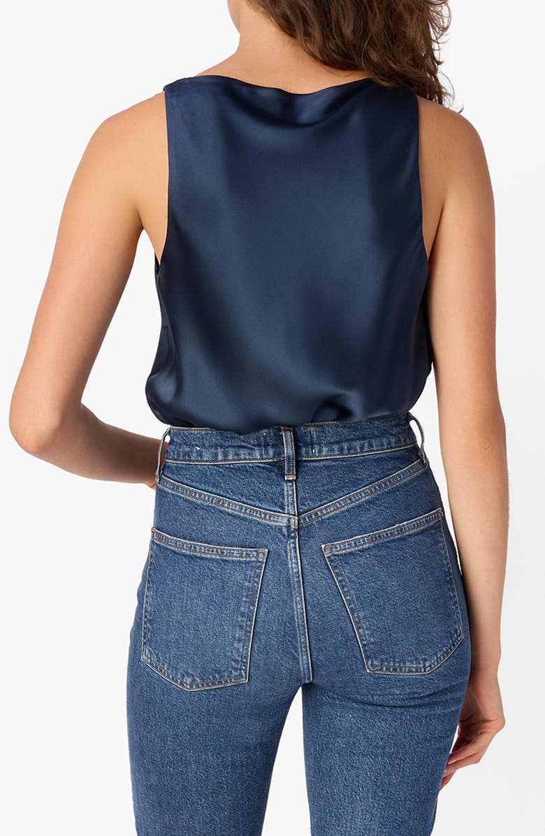 CAMI NYC Marris Sleeveless Silk Top, Alternate, color, Moody Blue