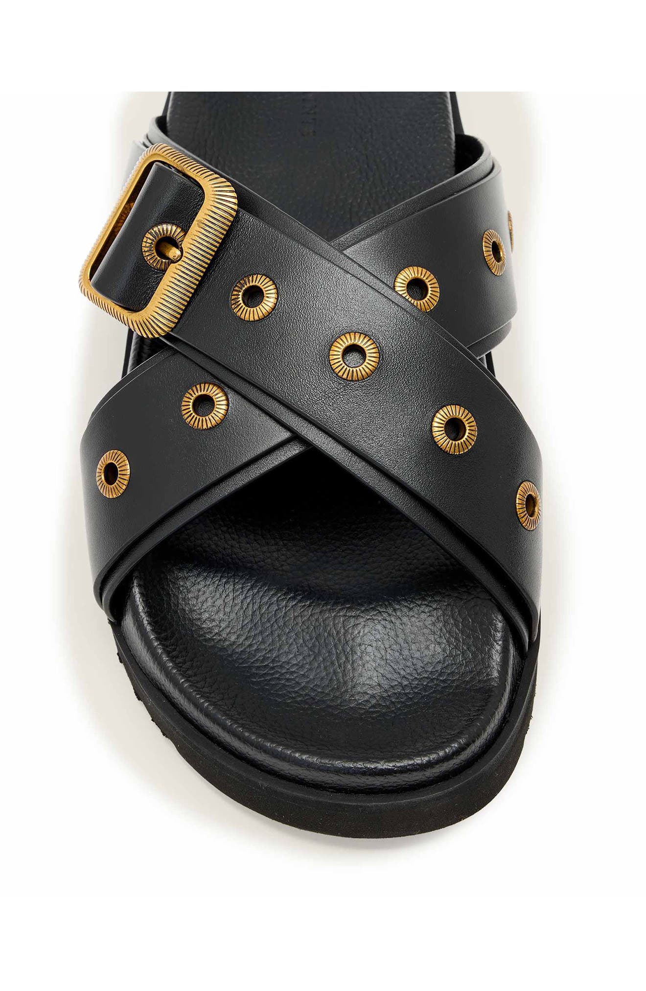 AllSaints Suki Western Sandal, Alternate, color, 