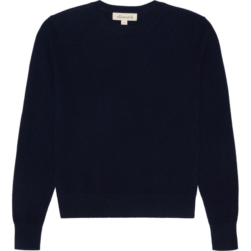 Ellsworth + Ivey Daphne Cashmere Sweater In Blue