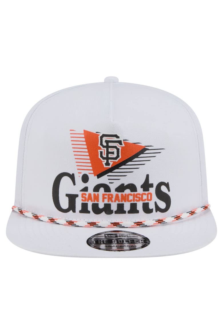 Men's New Era  White San Francisco Giants Collide Golfer Snapback Hat, Alternate, color, White