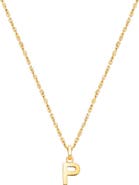 Tiny Blessings 14K Gold Modern Initial 12-14" Necklace