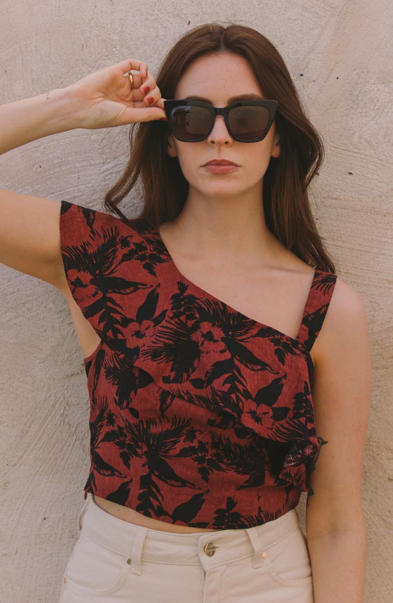 Gemma Styles Dream On 52mm Rectangle Sunglasses, Alternate, color,