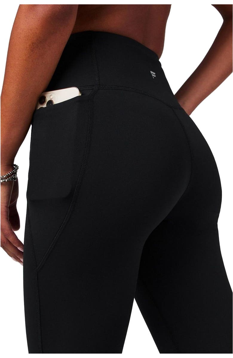 Fabletics Women's Oasis PureLuxe High-Waisted Crossover Flare, Alternate, color, Black