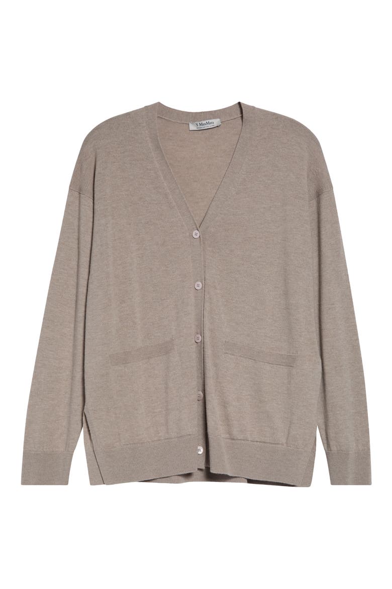 Baia Wool Cardigan, Alternate, color, BEIGE
