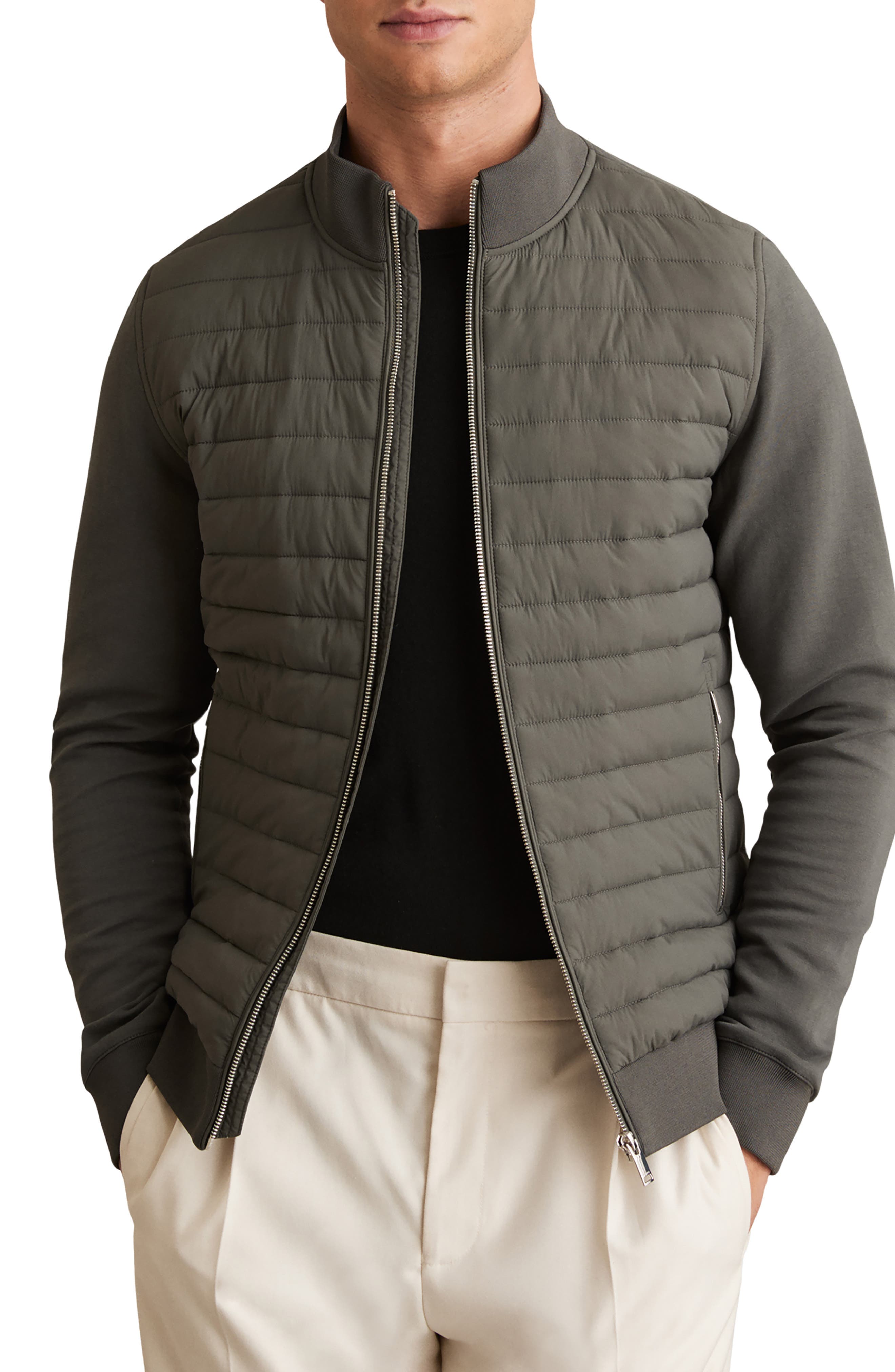 Reiss Freddie Mixed Media Jacket