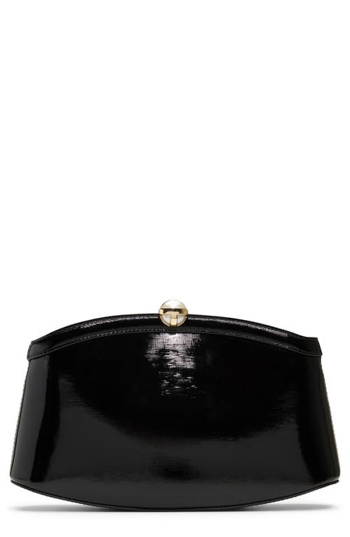 Ted Baker London Aster Leather Clutch In Black