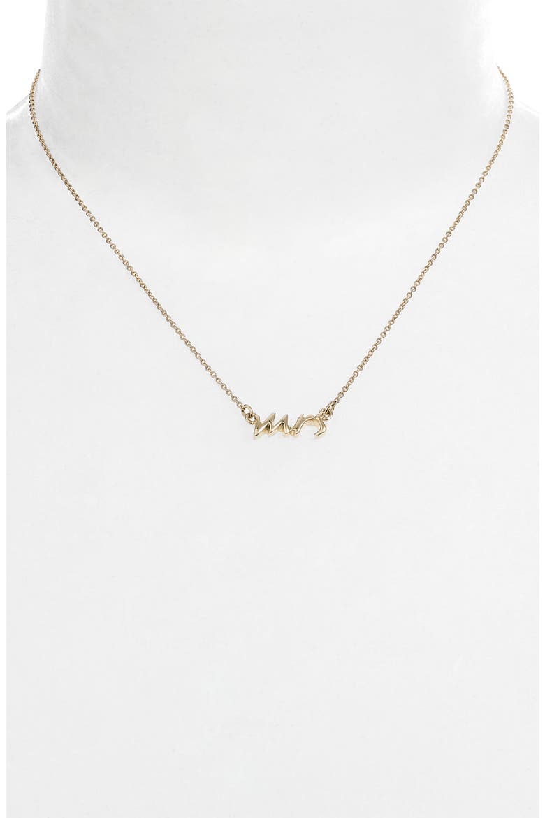 'say yes - mrs' necklace, Alternate, color, GOLD