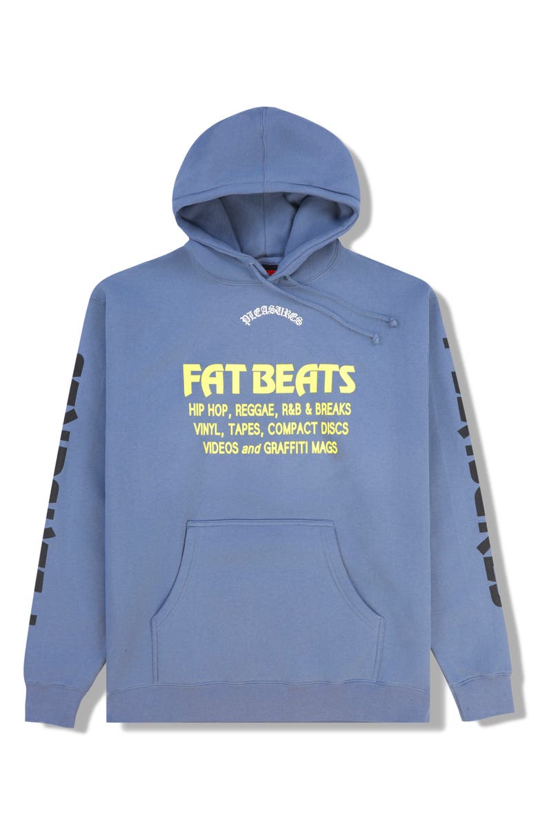 PLEASURES Sections Graphic Hoodie, Main, color, Storm Blue