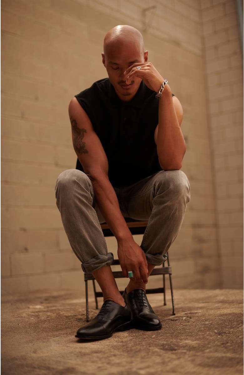 Anthony Veer Clinton Cap-toe Oxford, Alternate, color, Black