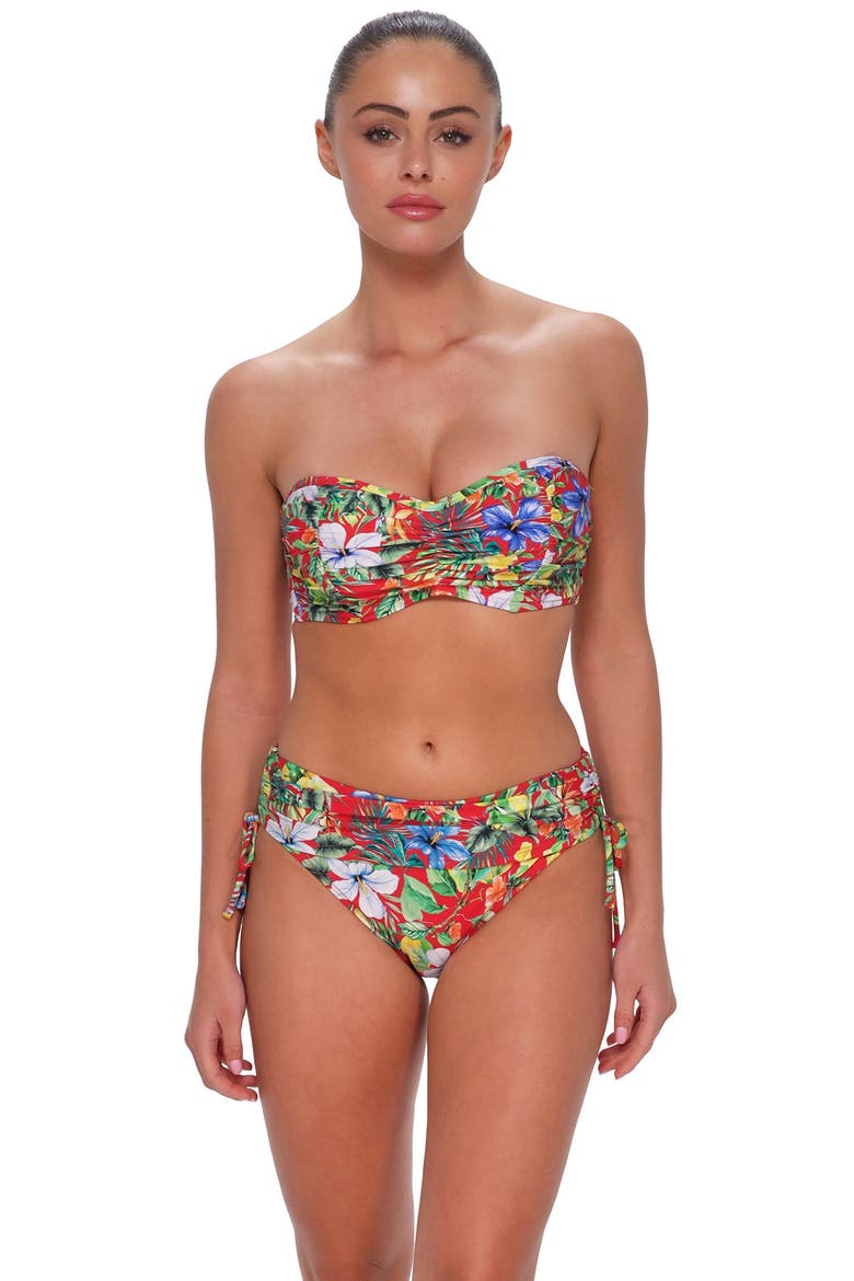 Loretta Bandeau Bikini Swimsuit Top - D Cup, Main, color, Surf'S Up