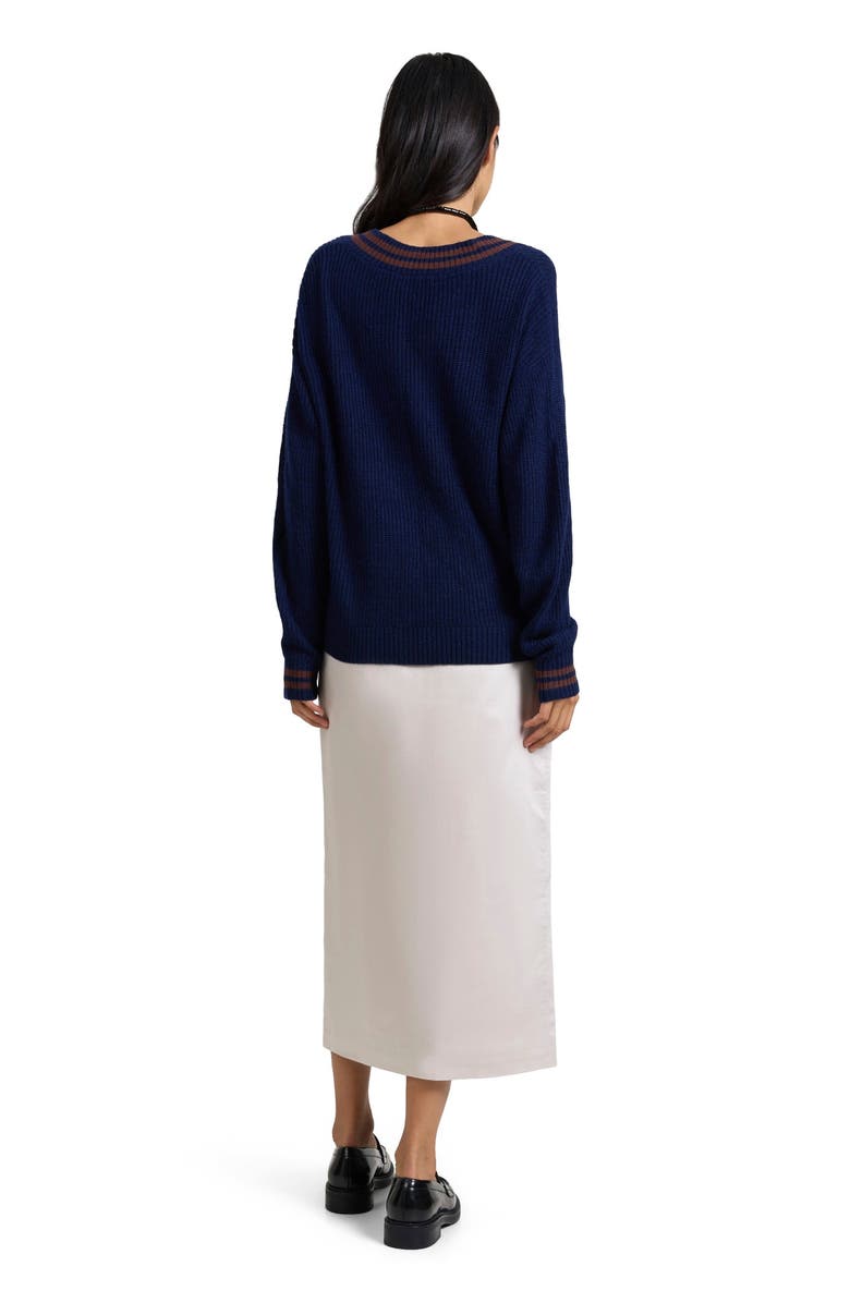 Onia Front Slit Midi Skirt, Alternate, color, 