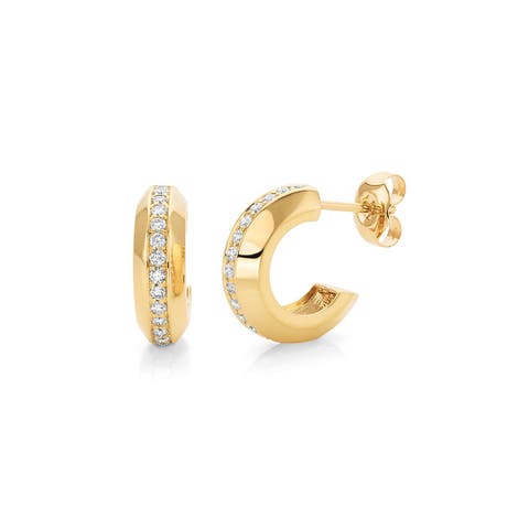 Small Orb Luxe Link Hoop Earrings