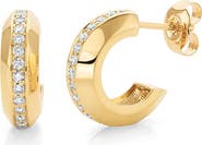 Michael M Small Orb Luxe Link Hoop Earrings