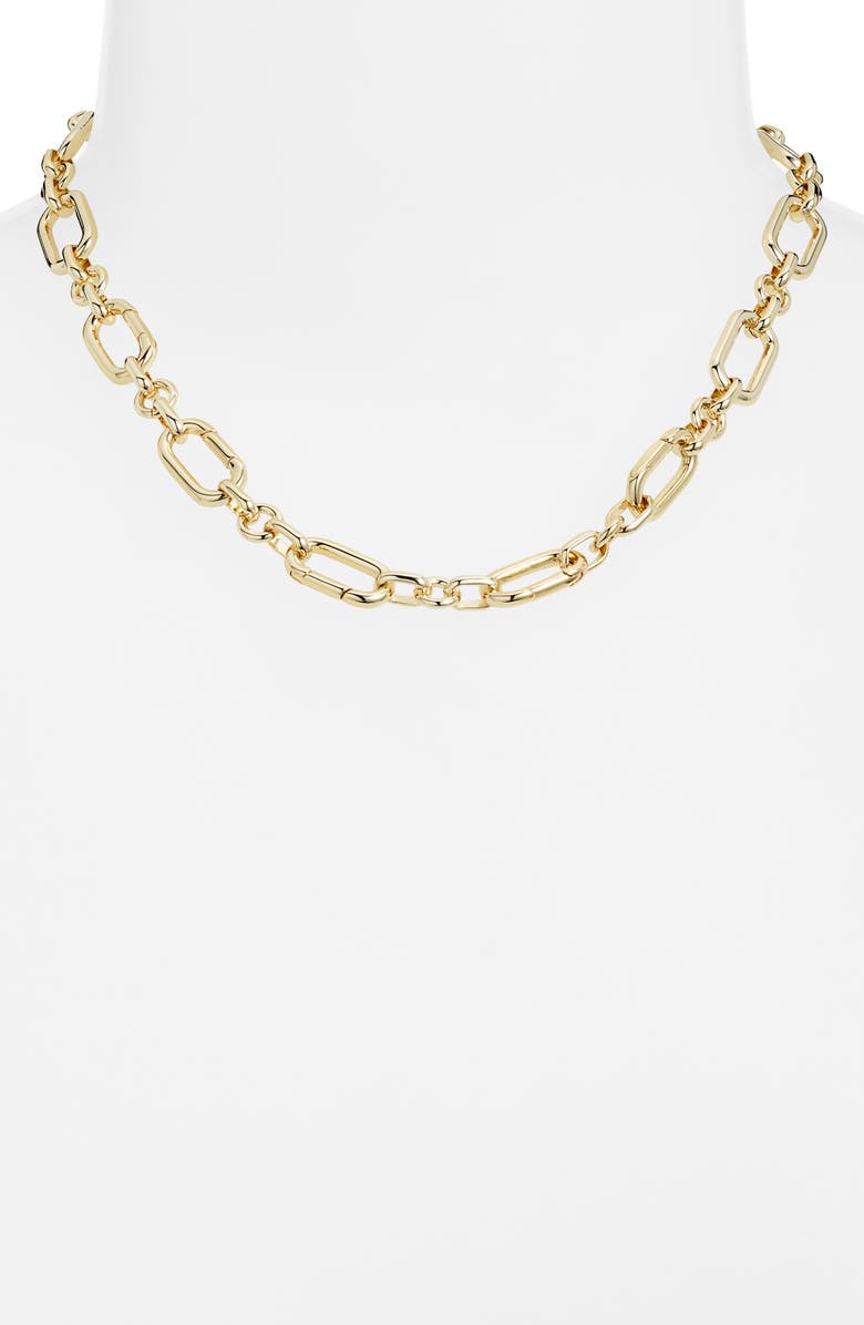 THE SIS KISS Collectors Charm Necklace, Alternate, color, Gold