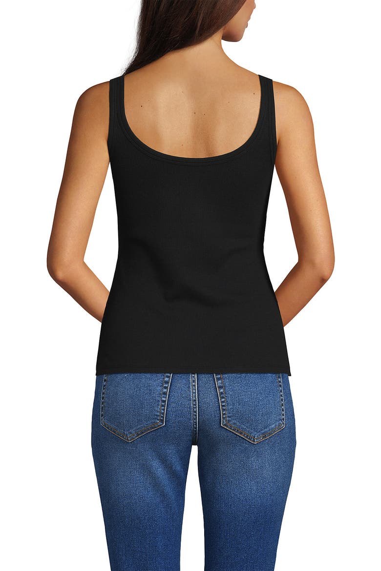 Micro Rib Go-To Layering Tank, Alternate, color, Black