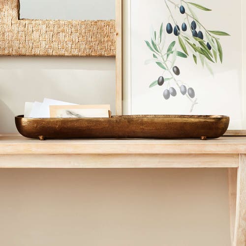 Napa Home & Garden Brandon Narrow Decorative Bowl Large In Gold