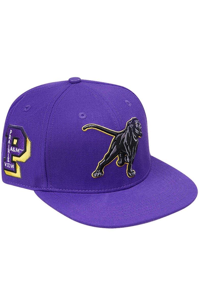 PRO STANDARD Men's Pro Standard  Purple Prairie View A&M Panthers Evergreen Mascot Snapback Hat, Main, color, 