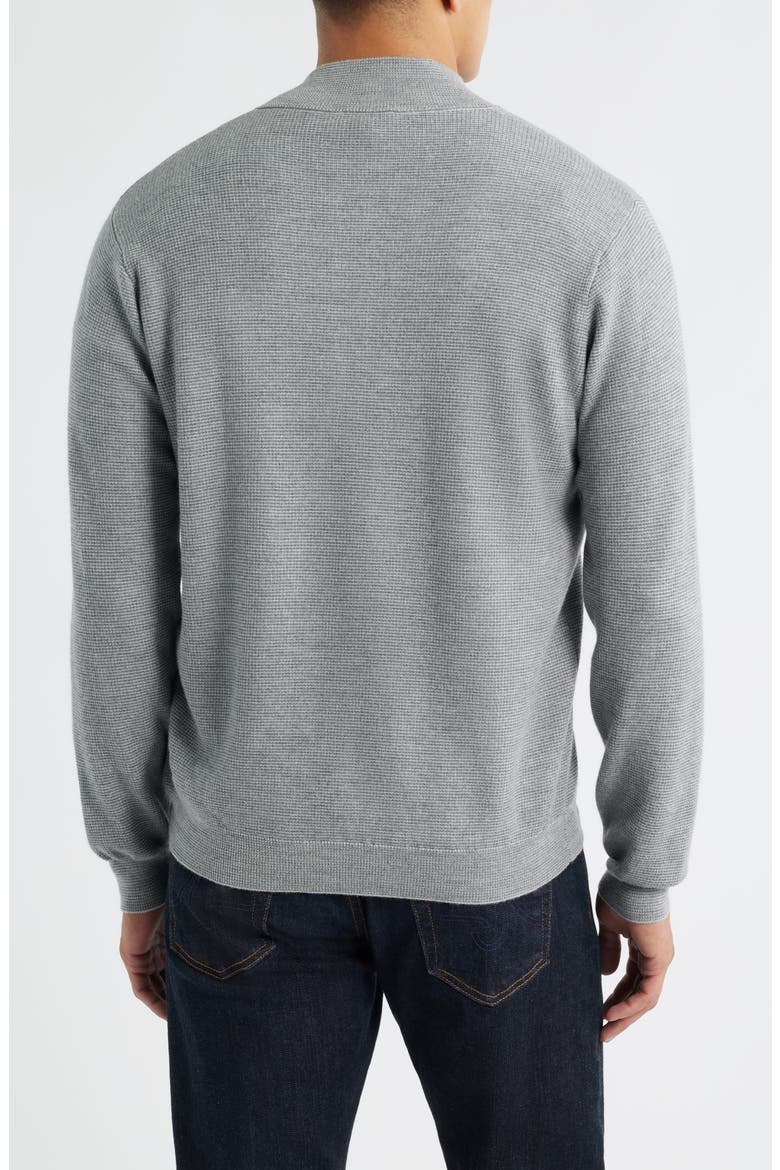 West Merino Wool Quarter Zip Sweater, Alternate, color, BRITISH GREY