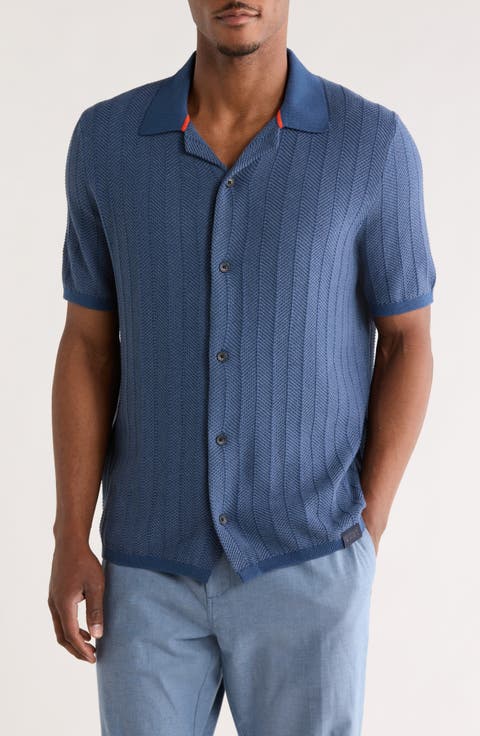 Button-Up Sweater Polo
