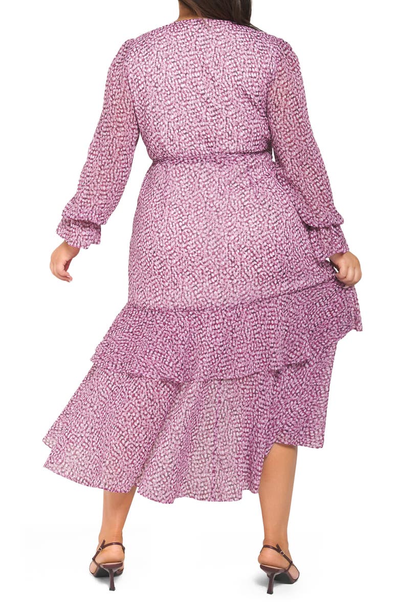 Ever New Sara Long Sleeve Wrap Dress, Alternate, color,