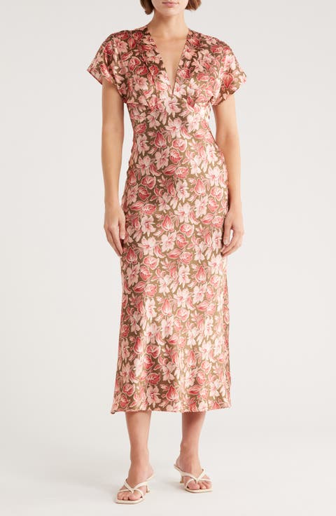 Seymour Cap Sleeve Midi Dress