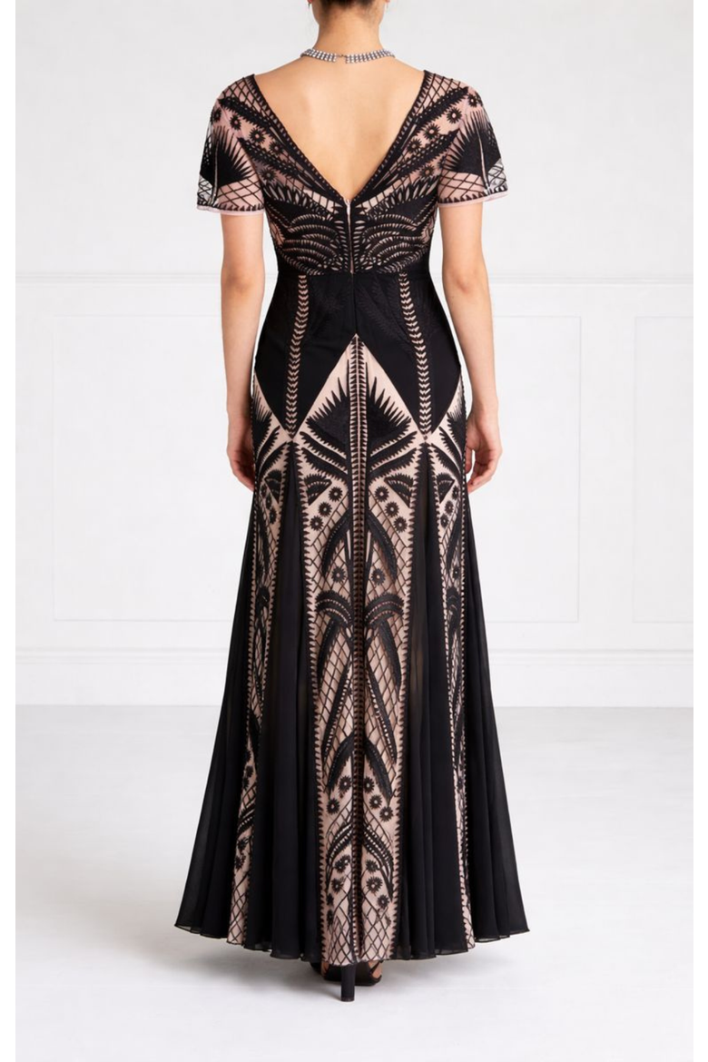 Giselle Gown, Alternate, color, Black Mix