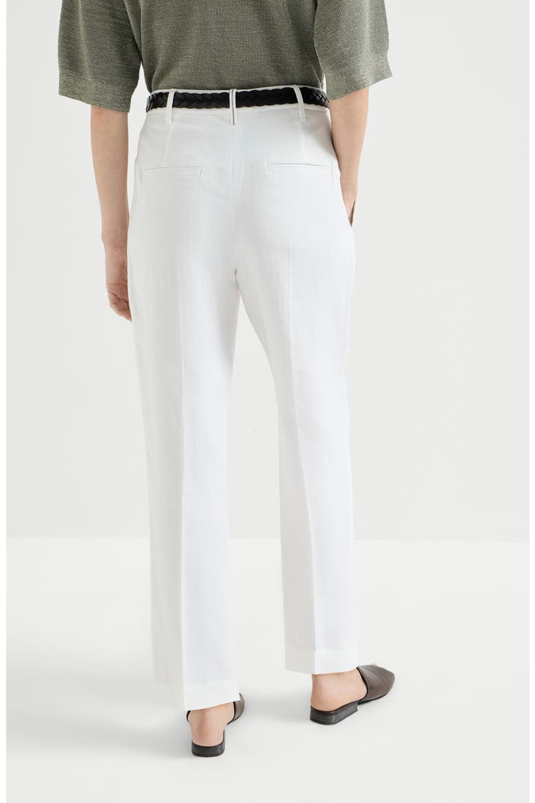 Slouchy trousers, Alternate, color, White