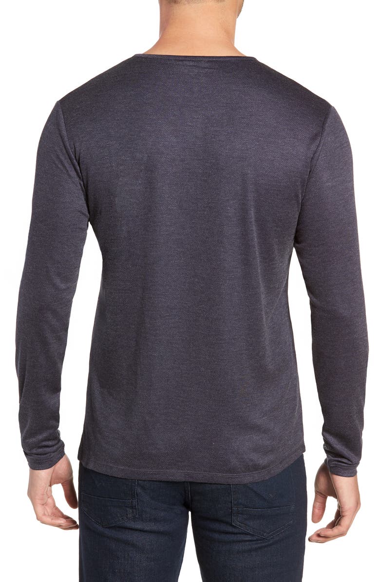 Stone Rose Regular Fit Henley, Alternate, color, Navy