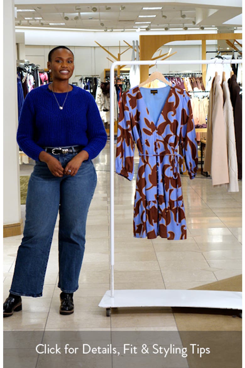 Briley Floral Print Long Sleeve Minidress video