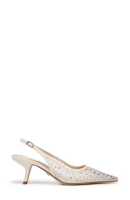 Sam Edelman Bianka Slingback Mesh Pointed Toe Pump In Neutral