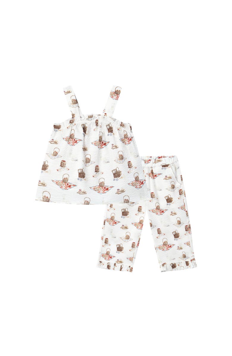 Milkbarn Ruffle Tank and Pant Set, Main, color, Picnic