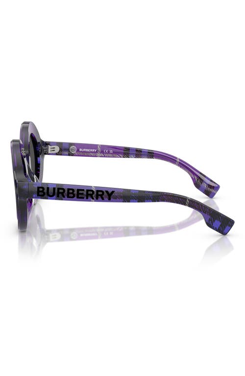 Burberry Kids' 40mm Round Sunglasses In Green