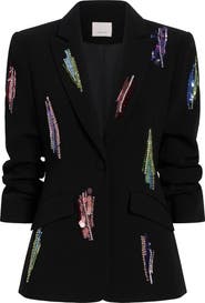 Cinq à Sept Sequin 
Paillette Detail Jacket