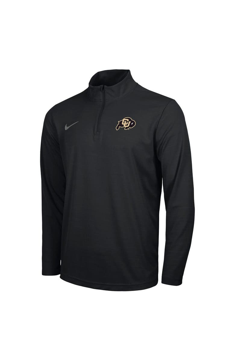 Nike Men's Nike Black Colorado Buffaloes Intensity Performance Quarter-Zip Pullover, Alternate, color, 