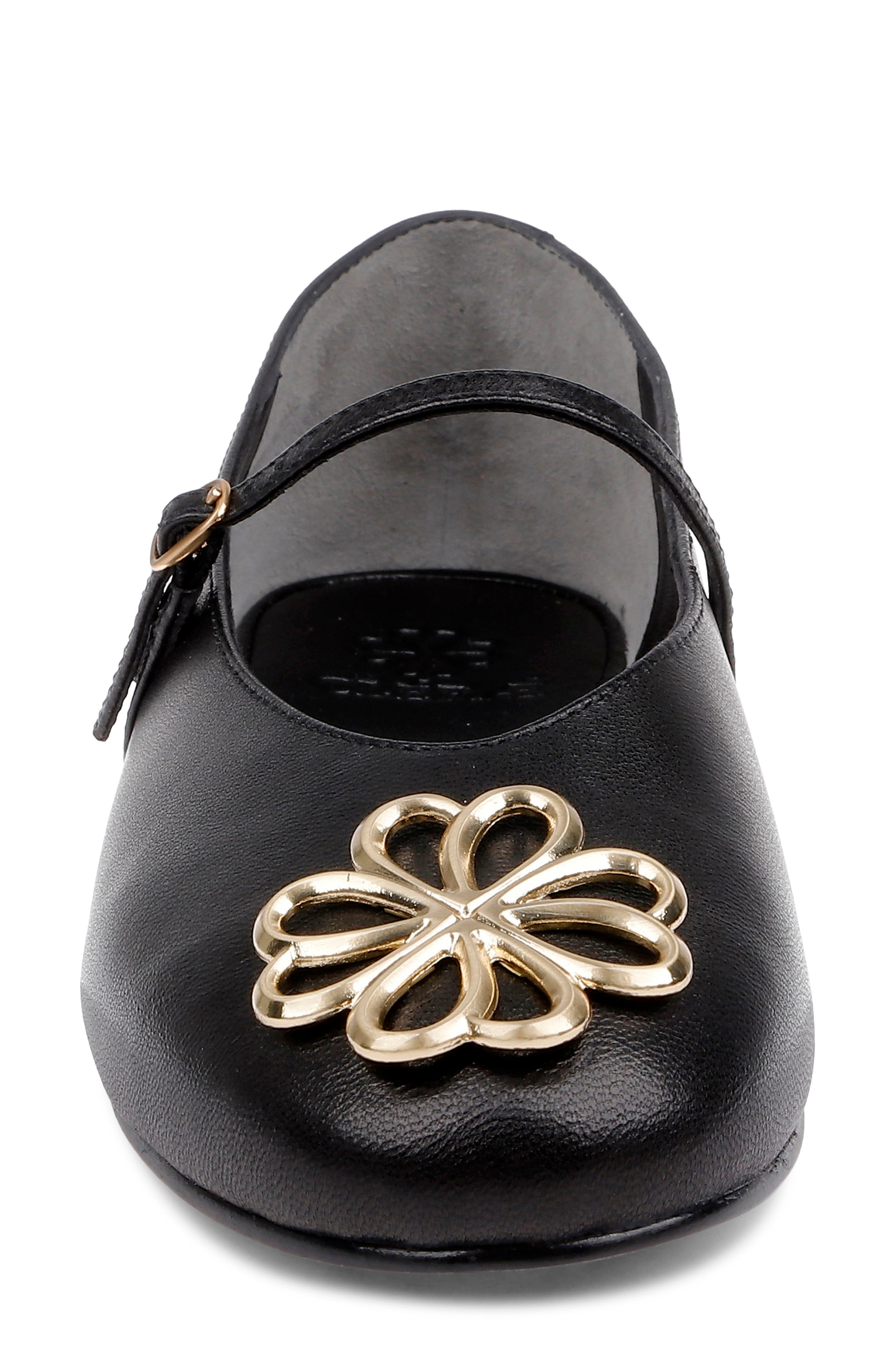 CLERAE Maril Mary Jane Flat, Alternate, color, Black Leather