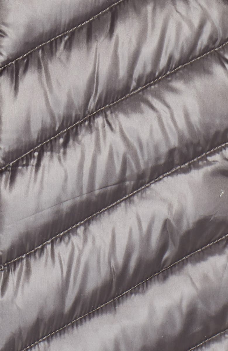 Laundry by Shelli Segal Side Panel Detail Hooded Down Coat, Alternate, color, 