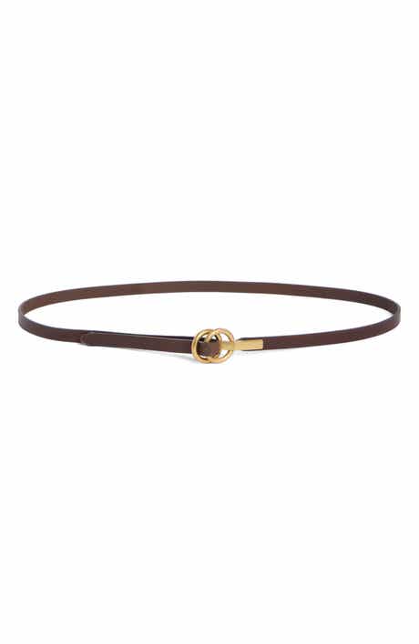 rag & bone Dakota Thin Leather Belt