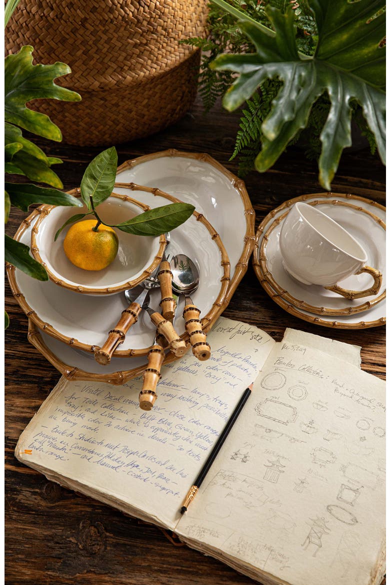 Bamboo Ceramic Platter, Alternate, color, BAMBOO/ NATURAL
