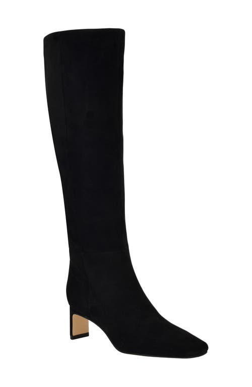 Calvin Klein Caterine Knee High Boot In Black