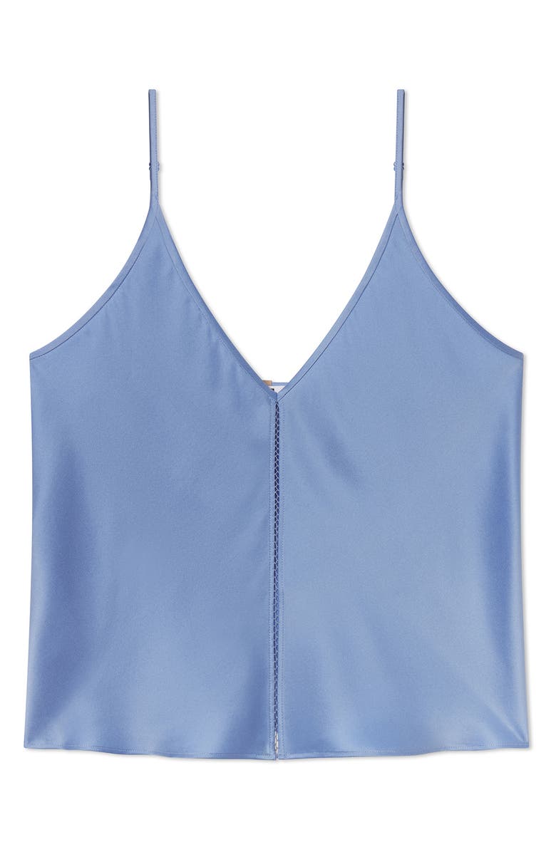 Lunya Ladder Stitch Washable Silk Camisole, Main, color, Half-Light Periwinkle