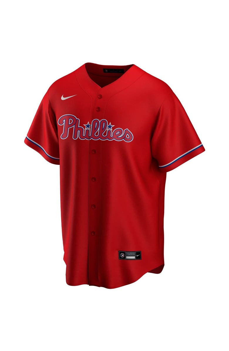Nike Men's Nike Red Philadelphia Phillies Alternate Replica Team Jersey, Alternate, color,