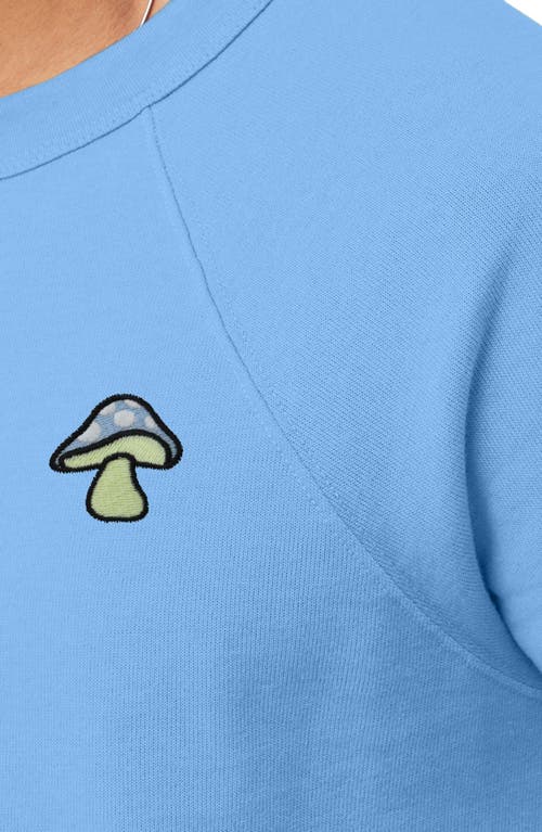 Dalix Mushroom Fleece Sweatshirt In Carolina Blue