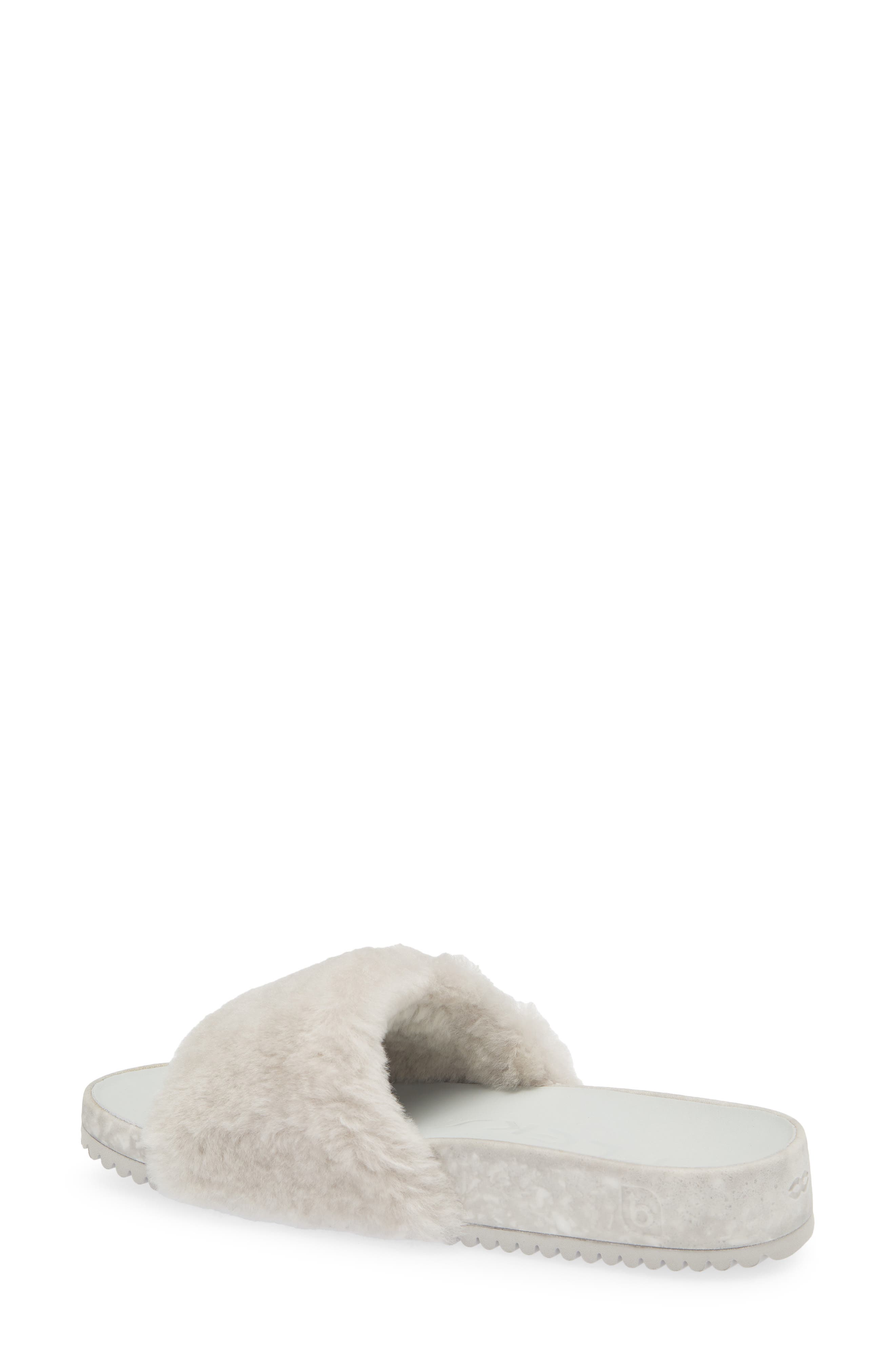 San Ysidro Genuine Shearling Slide Sandal, Alternate, color, CLOUDY GRAY