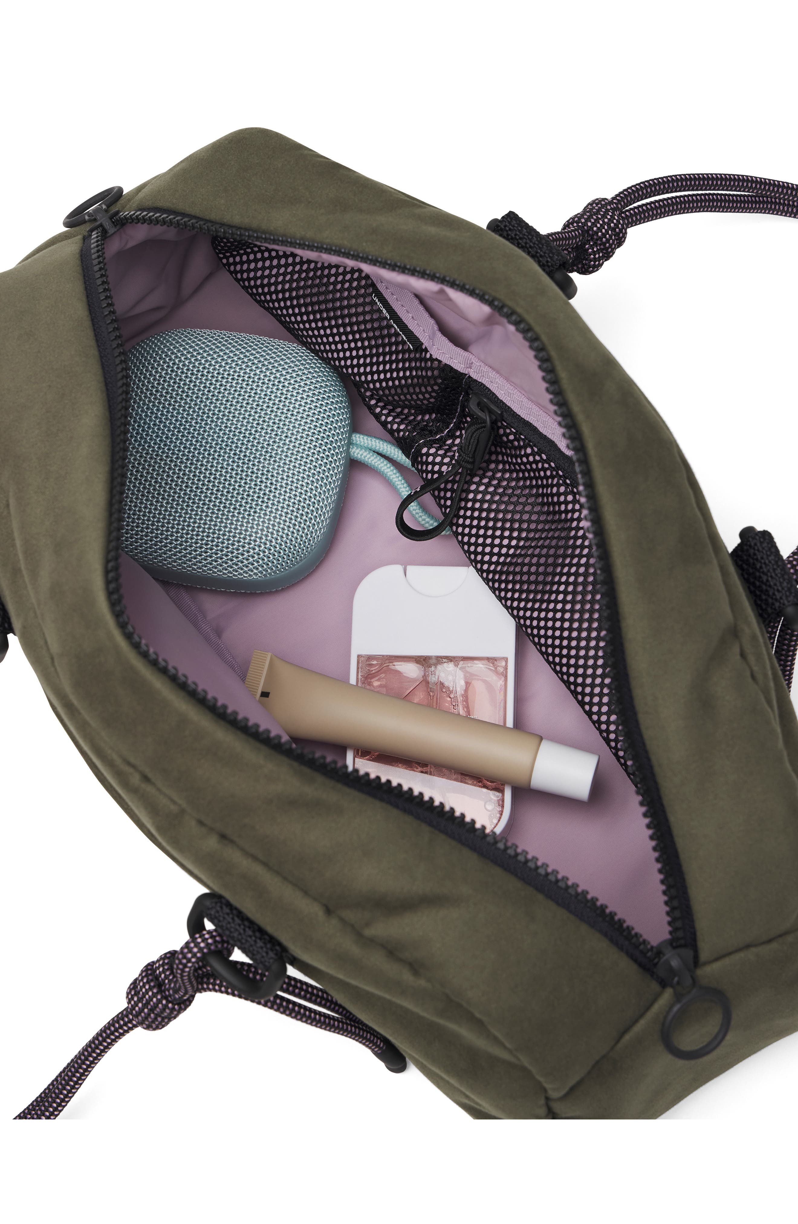 Studio Mini Duffel Bag, Alternate, color, MARINE GREEN/ BLACK