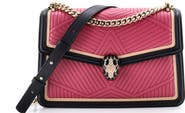 Pre-Owned Bvlgari Serpenti Forever Shoulder Bag Quilted Leather Small