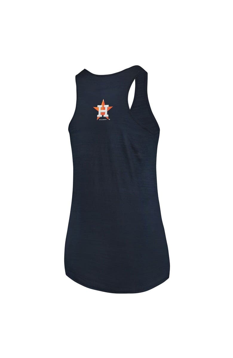 SOFT AS A GRAPE Women's Soft as a Grape Navy Houston Astros Plus Size Swing for the Fences Racerback Tank Top, Alternate, color, Navy