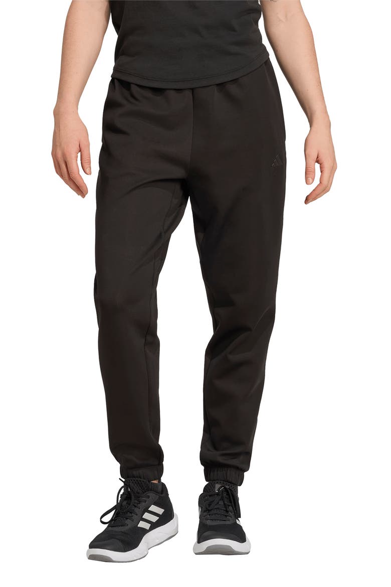 Yoga Essentials Cuffed Training Pants, Main, color, BLACK