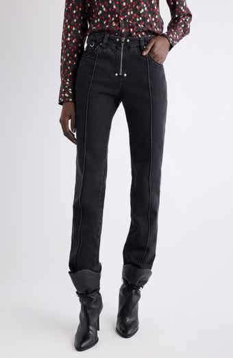 Silviana Pintuck Slim Fit Jeans