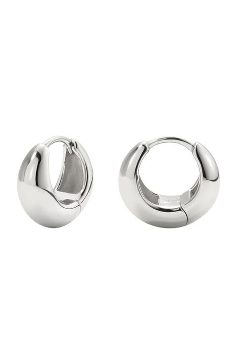 Gloss Huggie Hoop Earrings