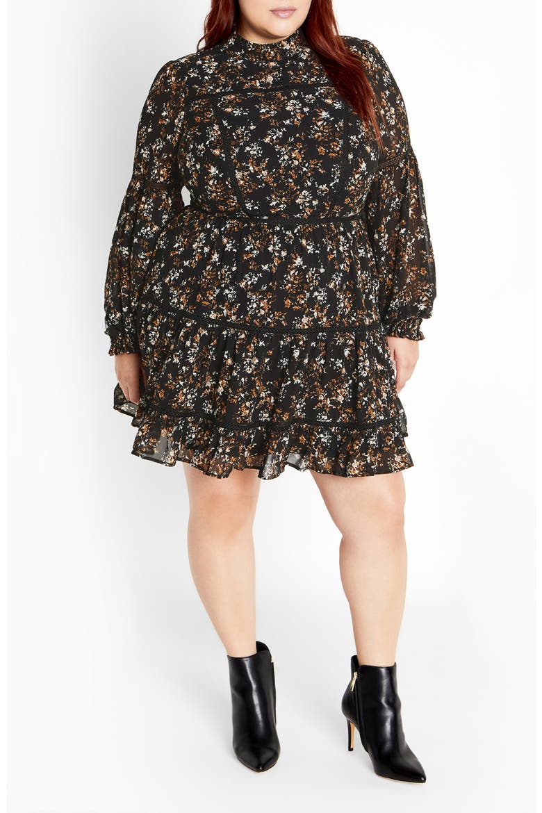 Lennox Floral Long Sleeve Dress, Main, color, FLORAL